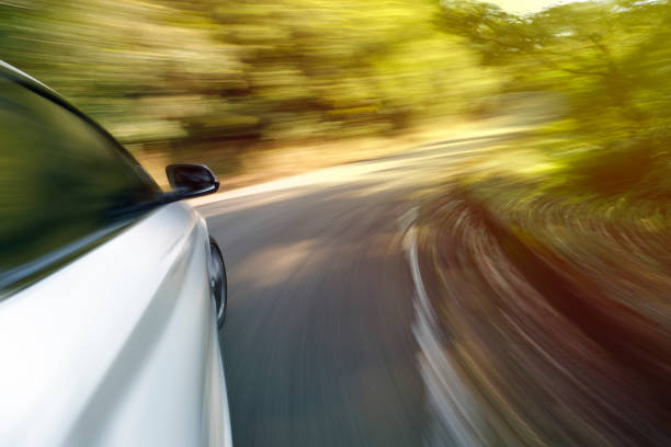 istock car on the road with motion blur background 1019280330