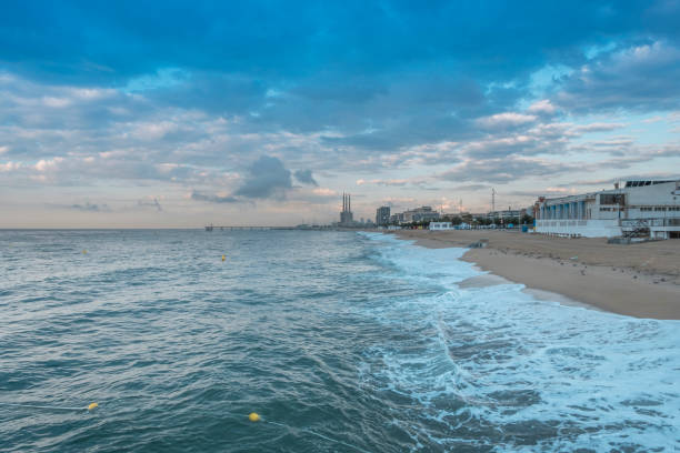 istock Beach views in Barcelona beach 1019296158