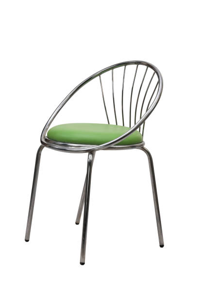 istock Round chair green sit on the white background 1019299234