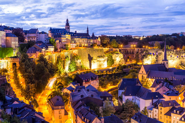 istock Luxembourg Kirchberg at sunset 1019309676