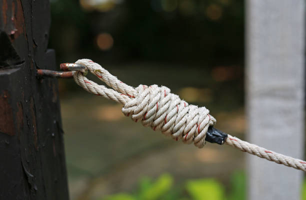 istock Rope tied up to a knot. 1019309812