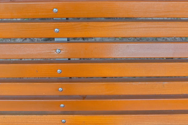 Back of the wooden bench.