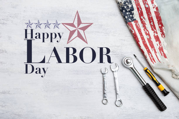 istock Happy Labor day card concept 1019312974