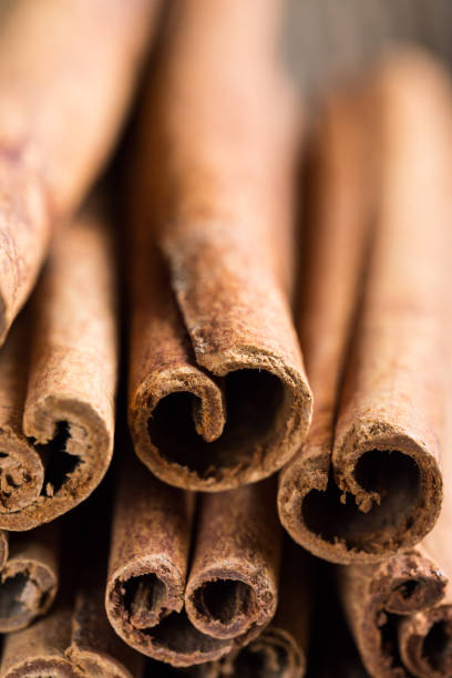 istock Cinnamon close-up on a wooden table 1019314152