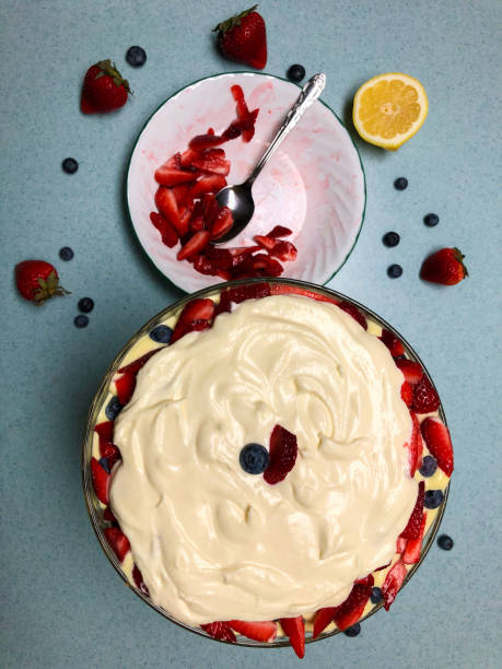 istock Strawberry Blueberry  Lemon Breakfast  trifle 1019318918