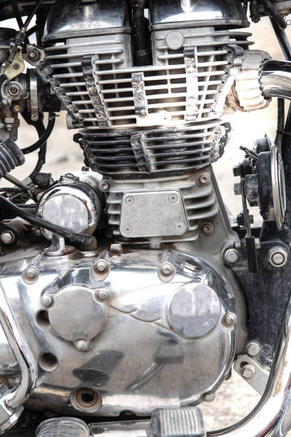 istock Motorbike engine, close up. 1019326952