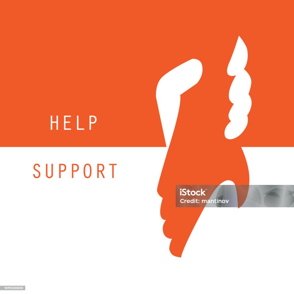 Help and support hands holding together vector graphic design background Help and support hands holding together vector graphic design background. Support stock vector