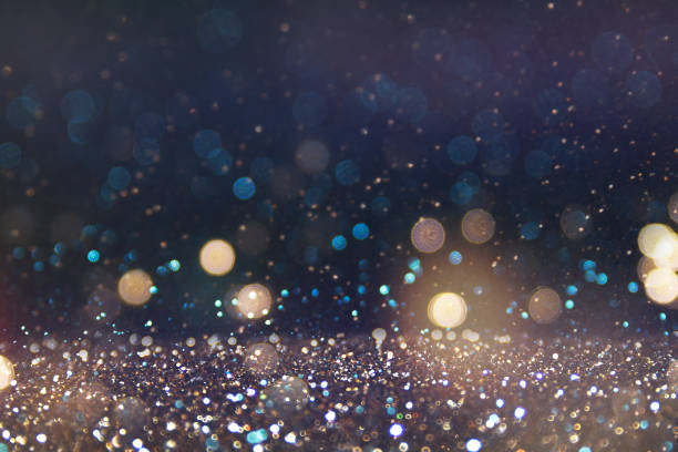istock Christmas and Happy new year on blurred bokeh with snowfall banner background 1019345084