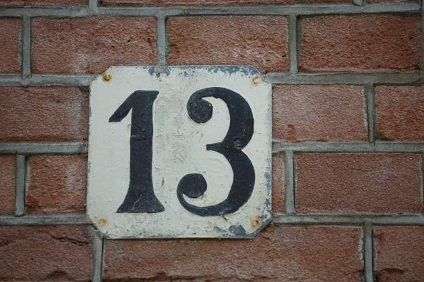 istock Number 13 sign , address number sign . 1019362726