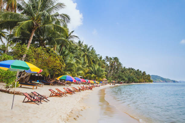 beautiful beach in Thailand beautiful beach in Thailand, sea and white sand koh chang stock pictures, royalty-free photos & images