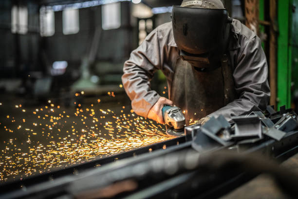 istock Industrial Worker welding steel 1019368150
