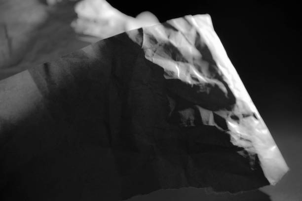 istock Abstract black and white paper 1019388402