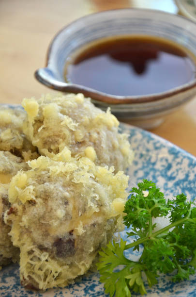istock Japanese tempura with fresh mushroom 1019389454