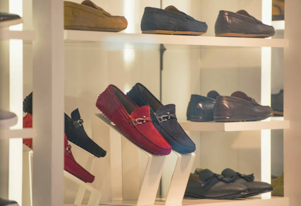 istock Luxury shoes in a store in Paris 1019389766