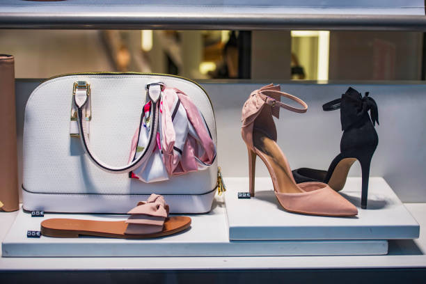 istock Shoes and purses in a store in Paris 1019392646