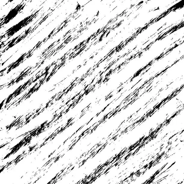 Vector illustration of Hand drawn ink abstract grunge texture. Paint brush strokes on white background. Vector background.