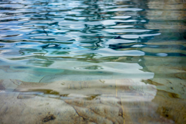 istock Swimming pool, close up, ripple water effect 1019411328