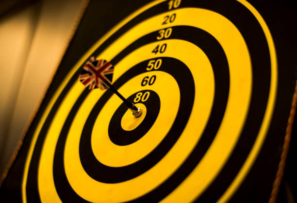 istock Bullseye score on a dartboard 1019424156