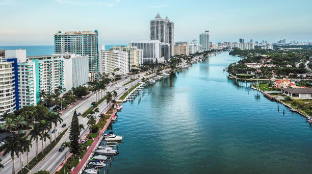 istock Miami Beach Intracoastal Aerial South View 1019438200