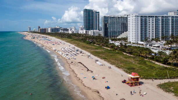 istock Miami Beach Aerial South View 1019448078
