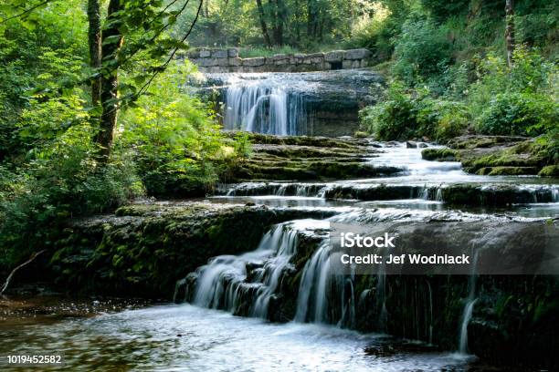 Herisson Waterfalls In Jura France Stock Photo - Download Image Now - Waterfall, Hedgehog, Jura - France