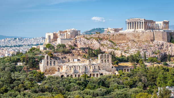 istock Panoramic view of the Acropolis, Athens, Greece 1019453542