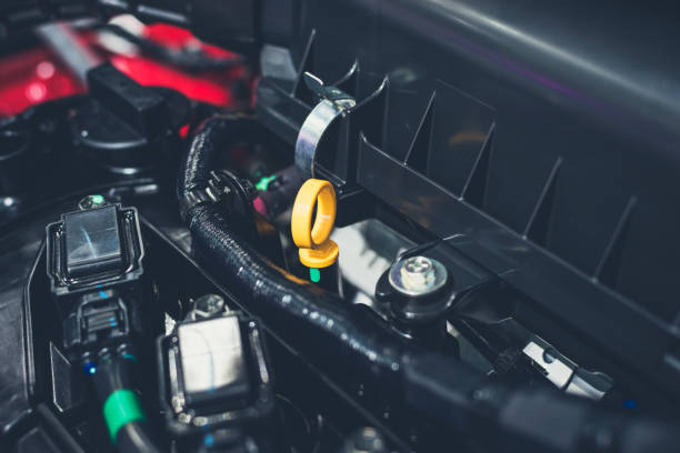 istock Close up shot of car engine for background 1019456756