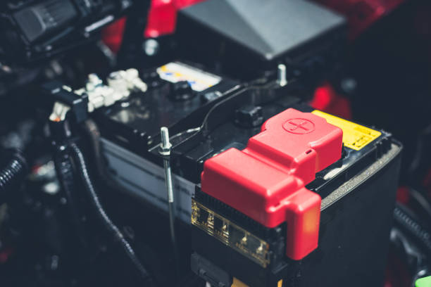 istock Clese up battery charging cables transferring power to a dead battery 1019460778