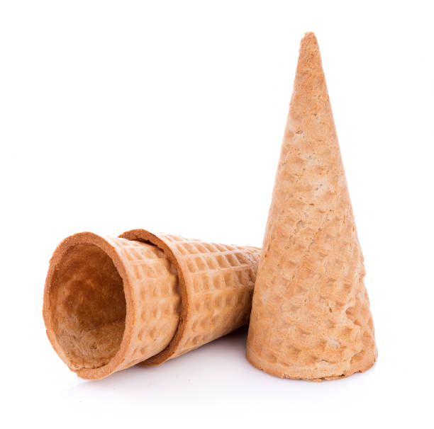 istock Sweet wafer cone isolated on white background 1019474044