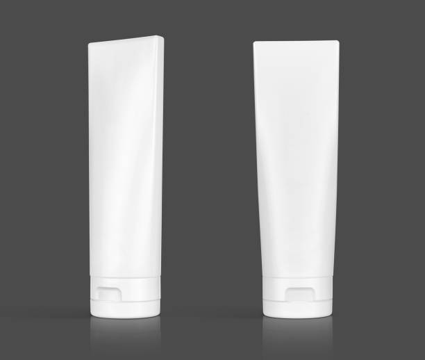 istock white cosmetic plastic tube isolated on gray background 1019486514