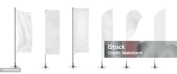 Banner Flag Stock Illustration - Download Image Now - Flag, Template, Banner - Sign