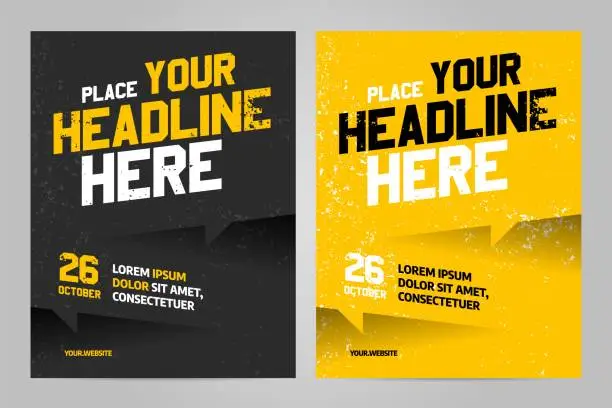 Vector illustration of Vector layout design template for sport event