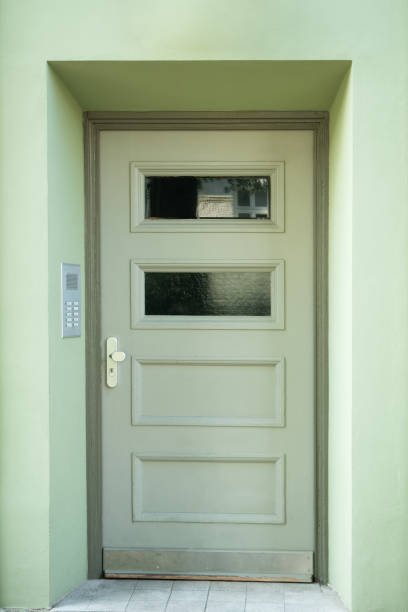 istock Front view of the entrance door 1019514204