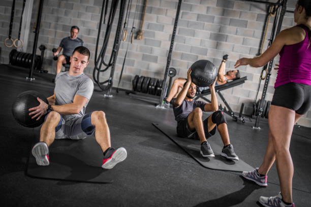 istock Exercising in the gym 1019531508