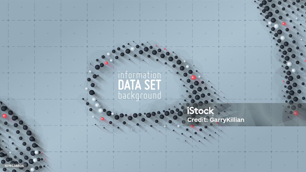 Vector Abstract Data Sorting Visualization Background Big Data Sorted ...