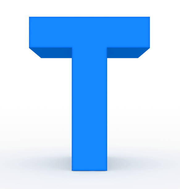 istock letter T 3d blue isolated on white 1019544872