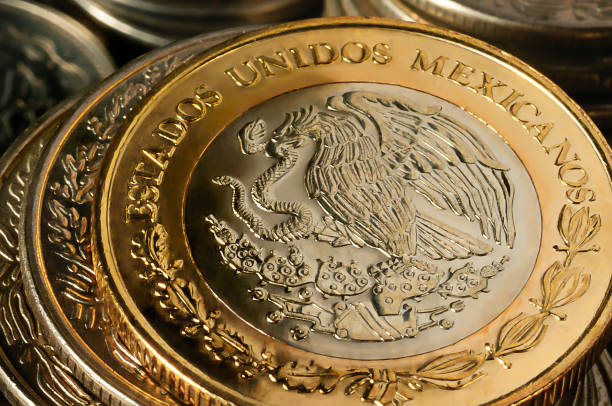 istock Stacked Mexican Peso Coins 1019547572