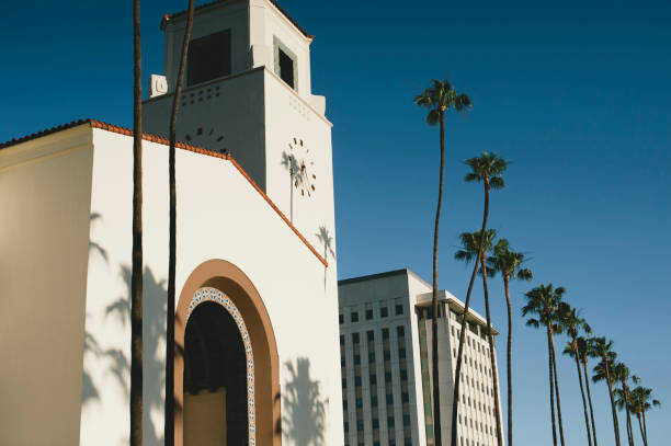 istock Los Angeles Union Station with Palm Trees 1019557452