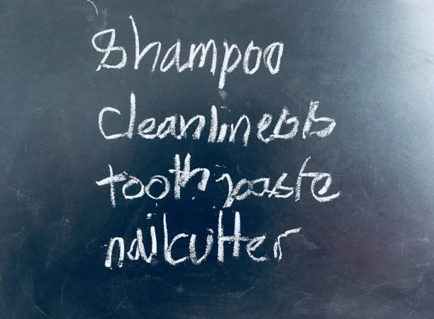 istock Personal Hygiene for kids handwritten on Blackboard 1019557494