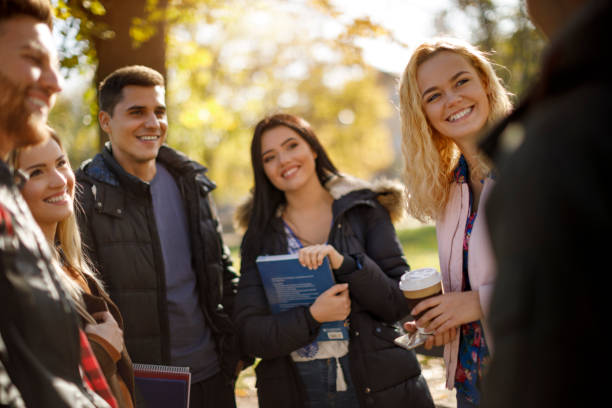 istock Group of college students on university campus 1019565584