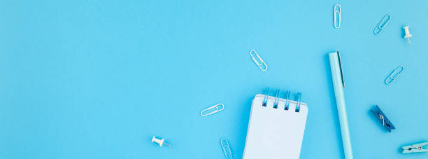 istock Workspace desk styled design office supplies 1019568852