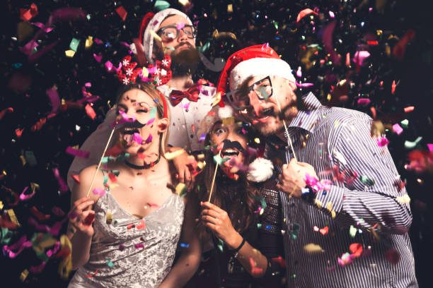istock Costume party for New Year's Eve 1019573034