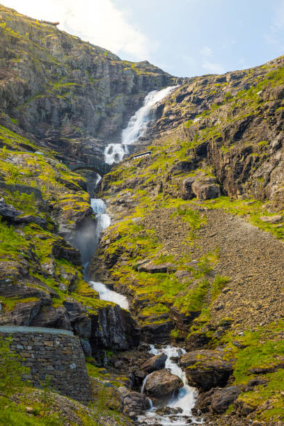istock Stigfossen waterfall on Trollstigen road, Norway 1019576304
