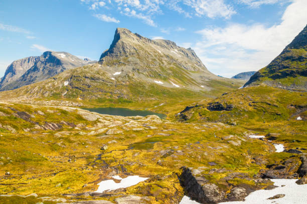 istock Mountain valley landscape next to Trollstigen, Norway 1019576470