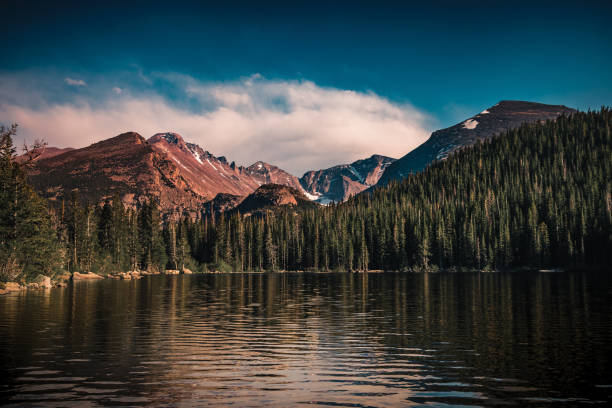 bear lake, colorado - boulder lake - fotografias e filmes do acervo