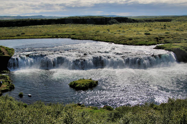 istock A view of a Waterfall in Iceland on the way to Gullfoss 1019588536