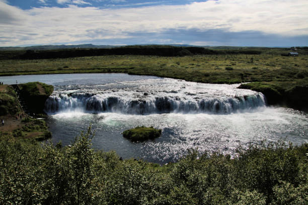 istock A view of a Waterfall in Iceland on the way to Gullfoss 1019588552