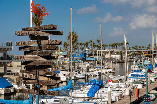 redondo beach, marina - redondo beach fotografías e imágenes de stock