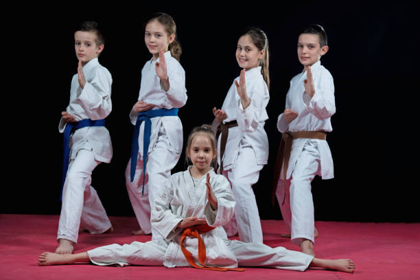 istock Group kids Karate martial Arts 1019594052