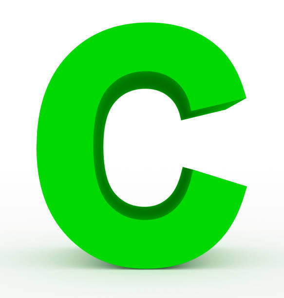 istock letter C 3d green isolated on white 1019594590